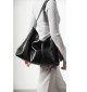 3838 04 New swift leather split top layer cowhide and lamb shoulder bag