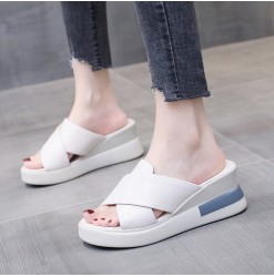 2024-2 summer new Korean version of muffin women's slippers