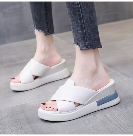 2024-2 summer new Korean version of muffin women's slippers